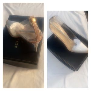 CLEAR SEE THROUGH ALL THE WAY SEXY PUMPS'